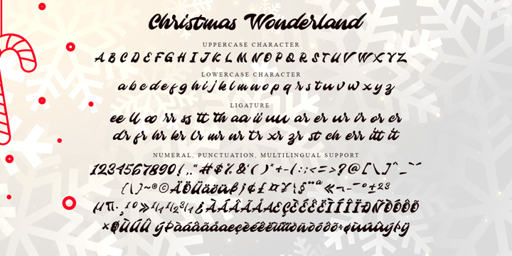 Christmas Wonderland Font Poster 9
