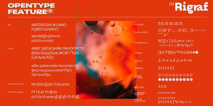 DX Rigraf Font Poster 4