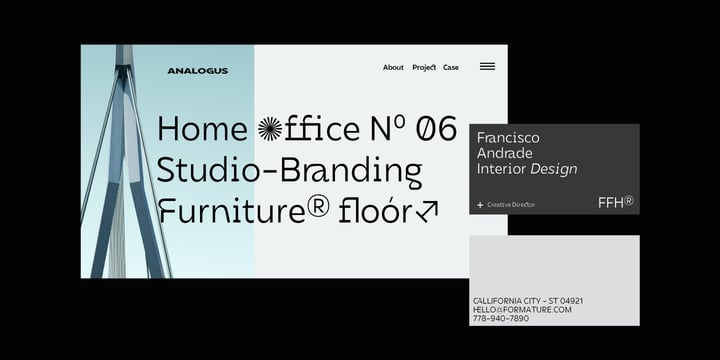 DX Rigraf Font Poster 13