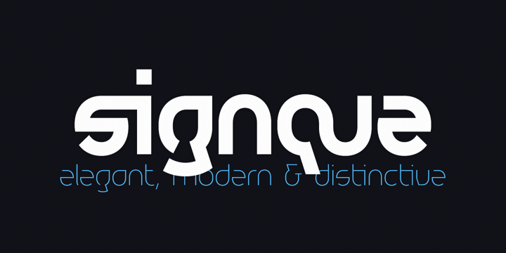 Signque Font Poster 1