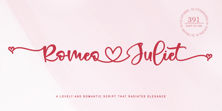 Romeo Juliet Font Poster 1