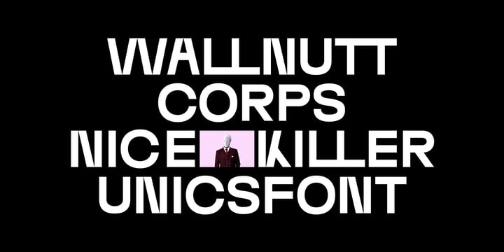 Wallnutt Corps Font Poster 1