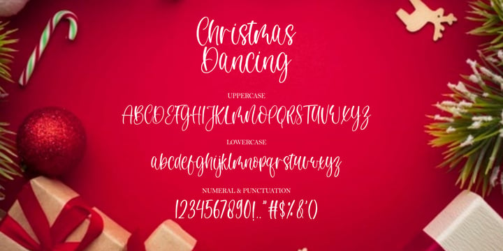 Christmas Dancing Font Poster 10