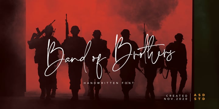 Band of Brothers Font Poster 1