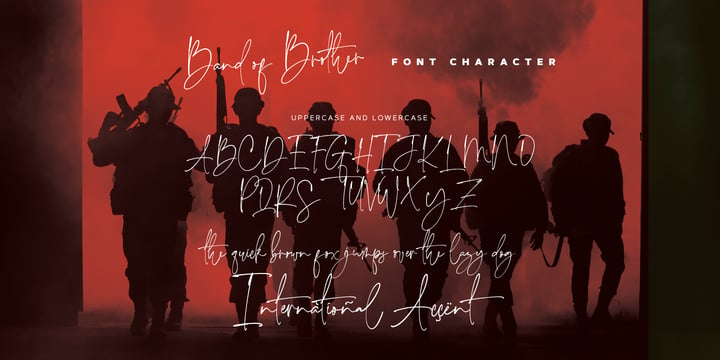 Band of Brothers Font Poster 9