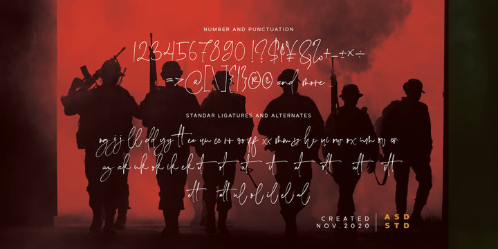 Band of Brothers Font Poster 10