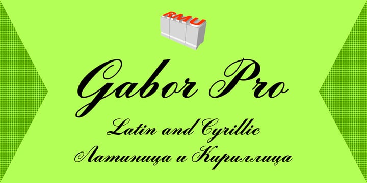 Gabor Pro Font Poster 1