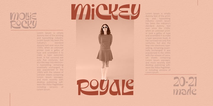 Mollie Rocky Font Poster 10