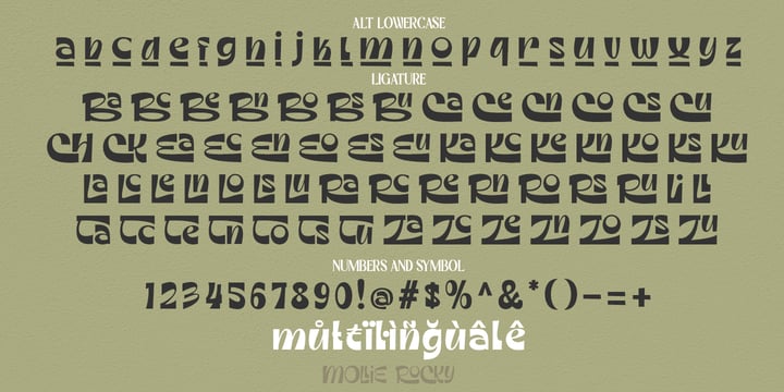 Mollie Rocky Font Poster 9
