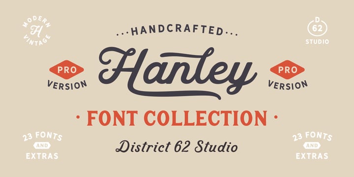 Hanley Pro Font Poster 1
