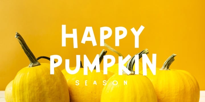 Happy Pumpkin Font Poster 1