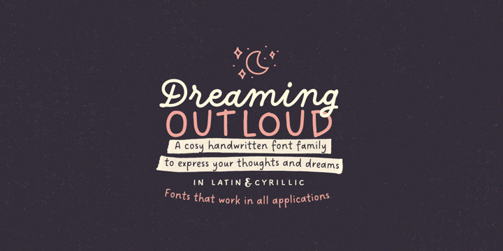 Dreaming Outloud Font Poster 1
