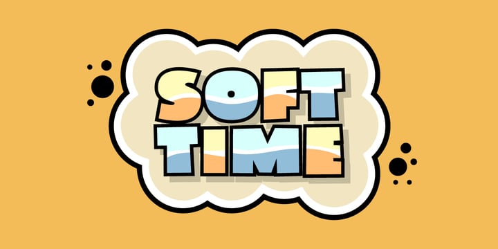 Soft Time Font Poster 1