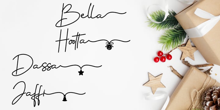 Christmas Bella Font Poster 3