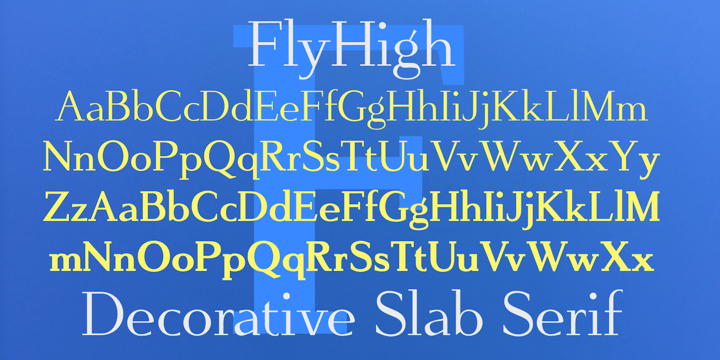 FlyHigh Font Poster 4