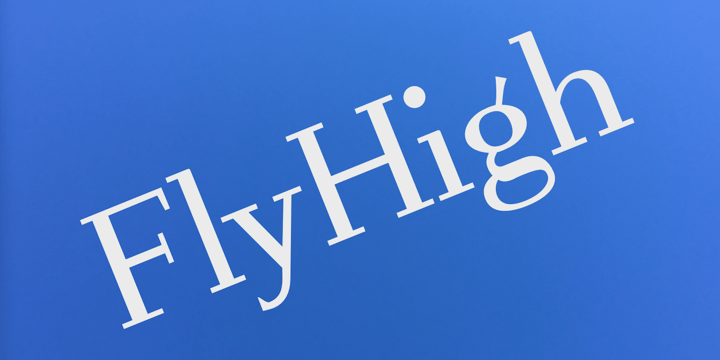 FlyHigh Font Poster 1