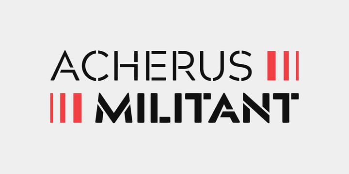 Acherus Militant Font Poster 1