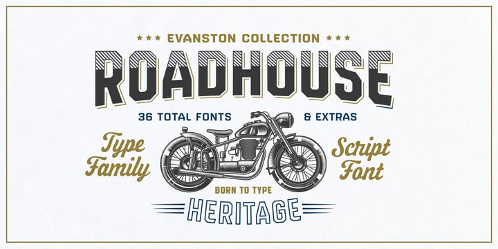 Roadhouse Font Poster 1