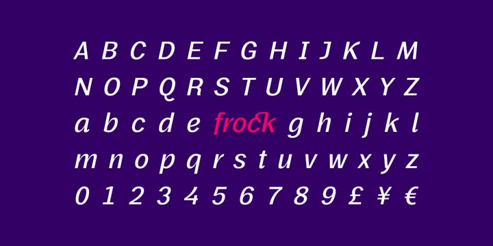 Frock Font Poster 6