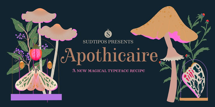 Apothicaire Font Poster 1