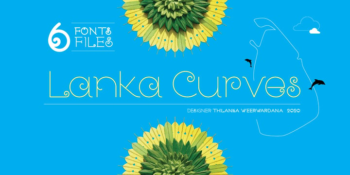 Lanka Curves Font Poster 1