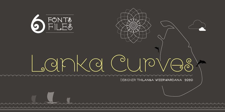 Lanka Curves Font Poster 9