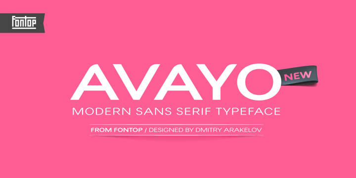 Avayo Font Poster 1