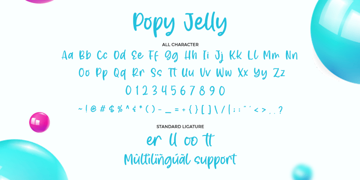 Popy Jelly Font Poster 2