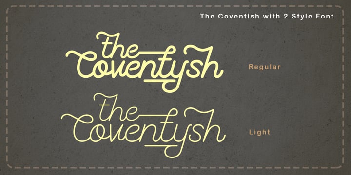 The Coventysh Font Poster 5