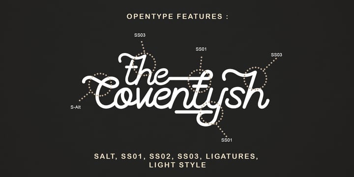 The Coventysh Font Poster 2