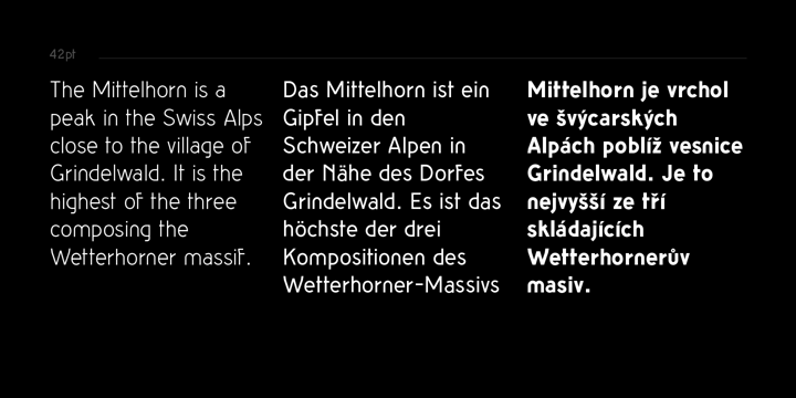 Mittelhorn Font Poster 5