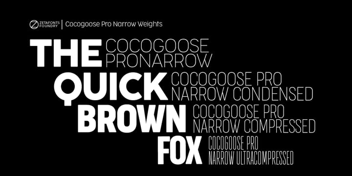 Cocogoose Pro Narrows Font Poster 6