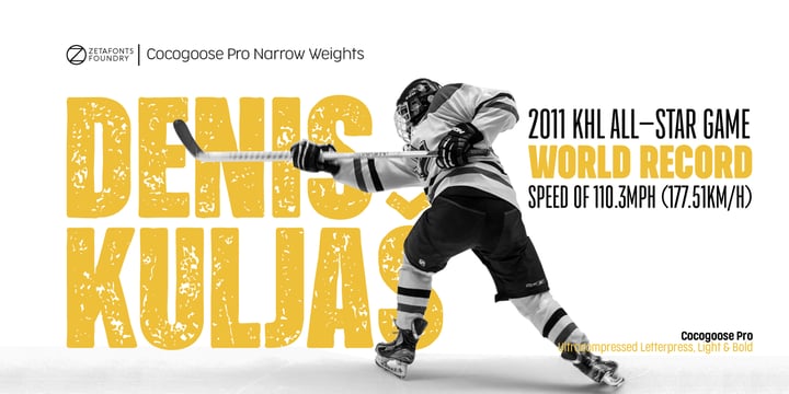 Cocogoose Pro Narrows Font Poster 11