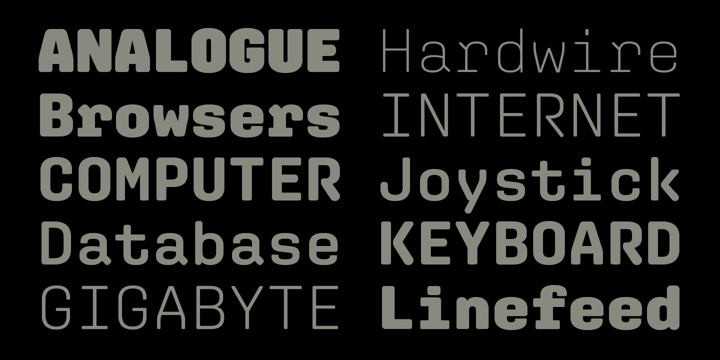 Aglet Mono Font Poster 3