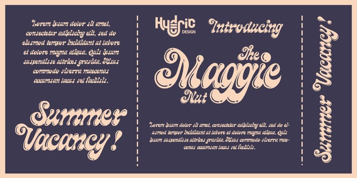 The Maggie Nut Font Poster 2