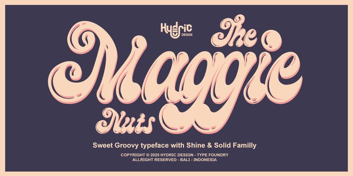 The Maggie Nut Font Poster 1