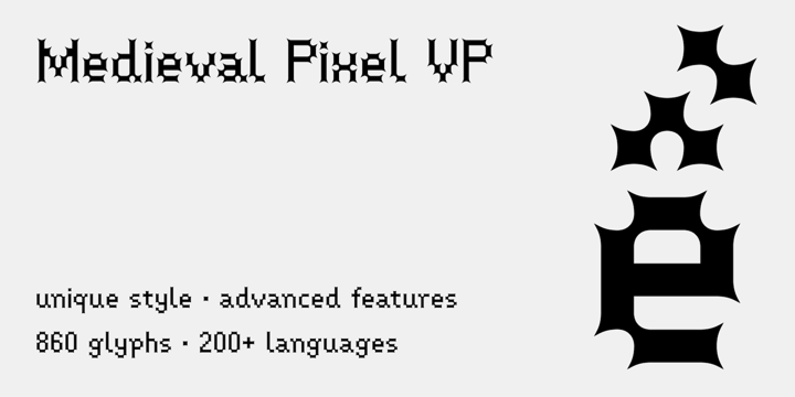 Medieval Pixel VP Font Poster 1
