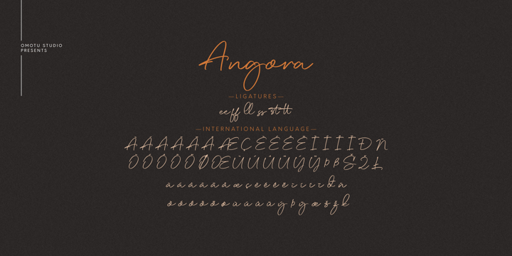 Angora Font Poster 11