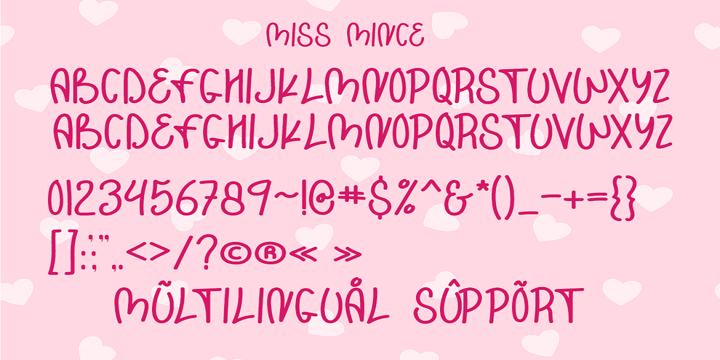 Miss Mince Font Poster 6