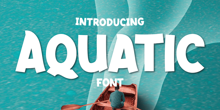 Aquatic Font Poster 1
