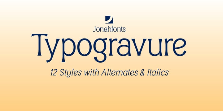 Typogravure Font Poster 1