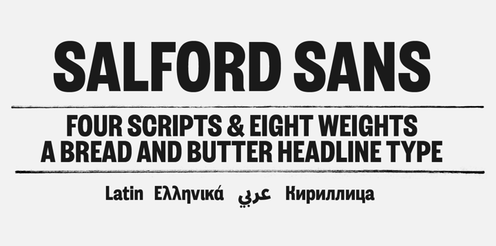 Salford Sans Font Poster 1