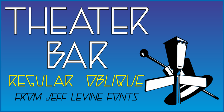 Theater Bar JNL Font Poster 1