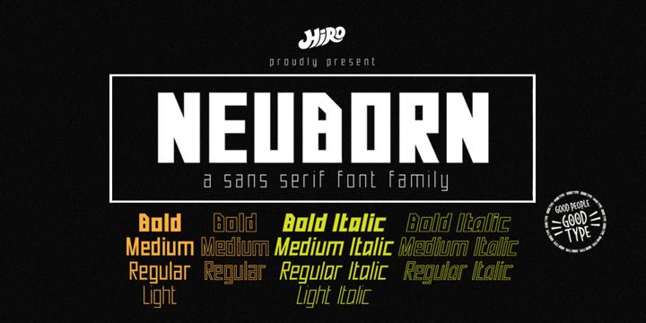 Neuborn Font Poster 3