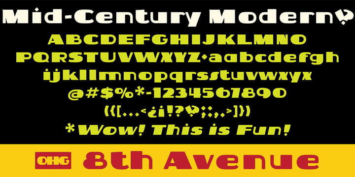 8th Avenue Font Poster 5