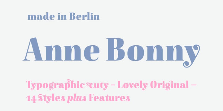 Anne Bonny Font Poster 1