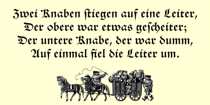 Schwabacher Font Poster 3