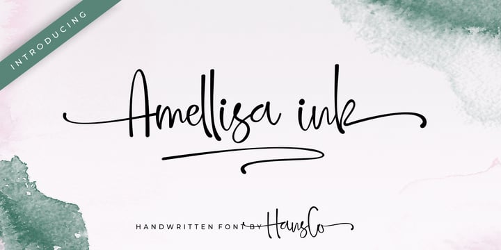 [ehhcmzsydv] Download Amellisa Ink Fonts Family From HansCo