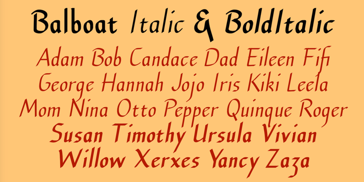 Balboat Font Poster 3