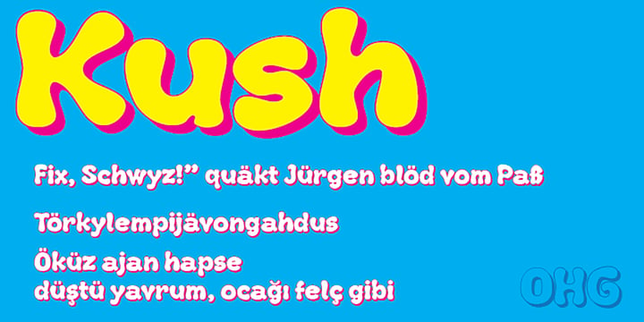 Kush Font Poster 6